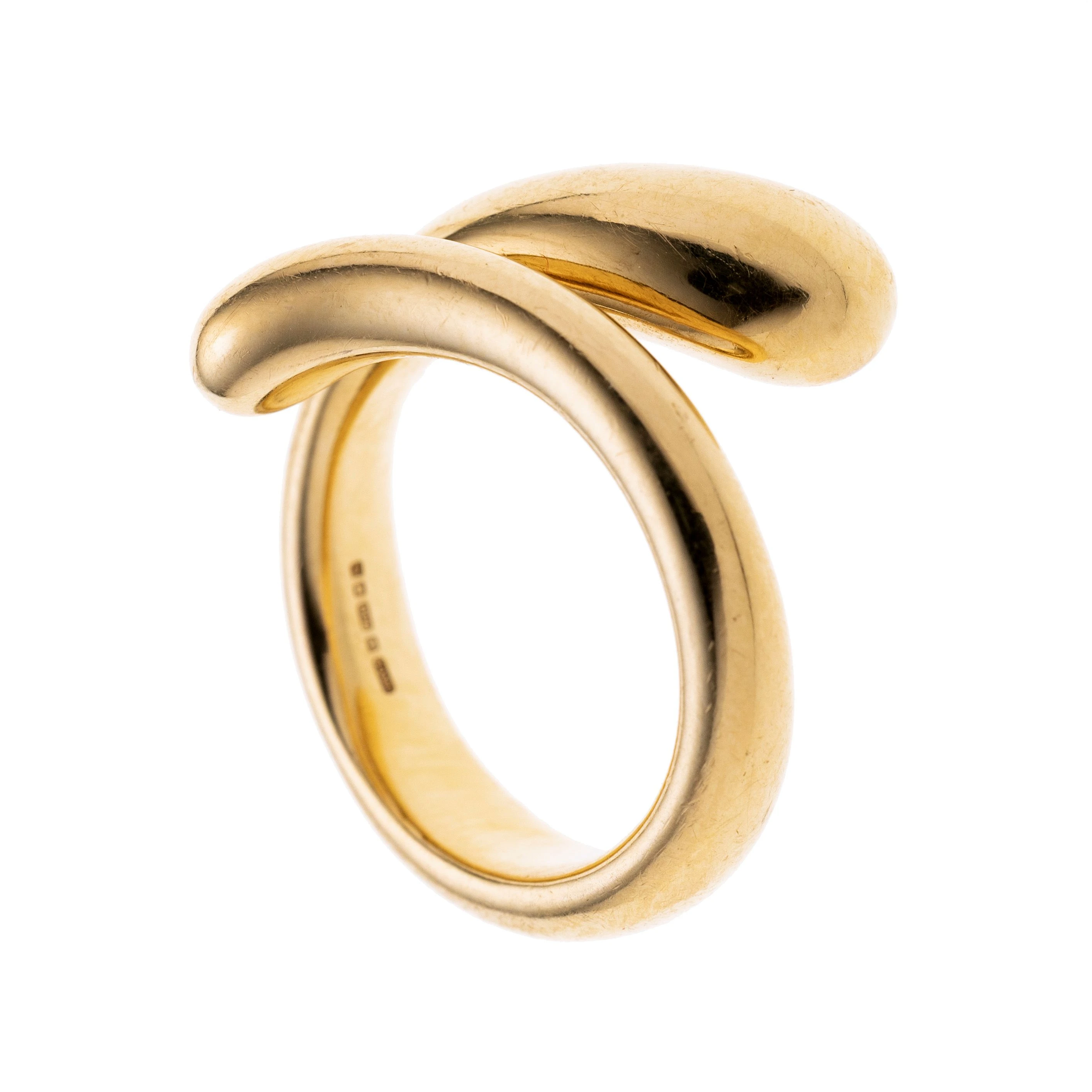 Ein Damenring, Tiffany & Co, Elsa Peretti, Teardrop Kollektion, gefertigt aus 750/- Gelbgold