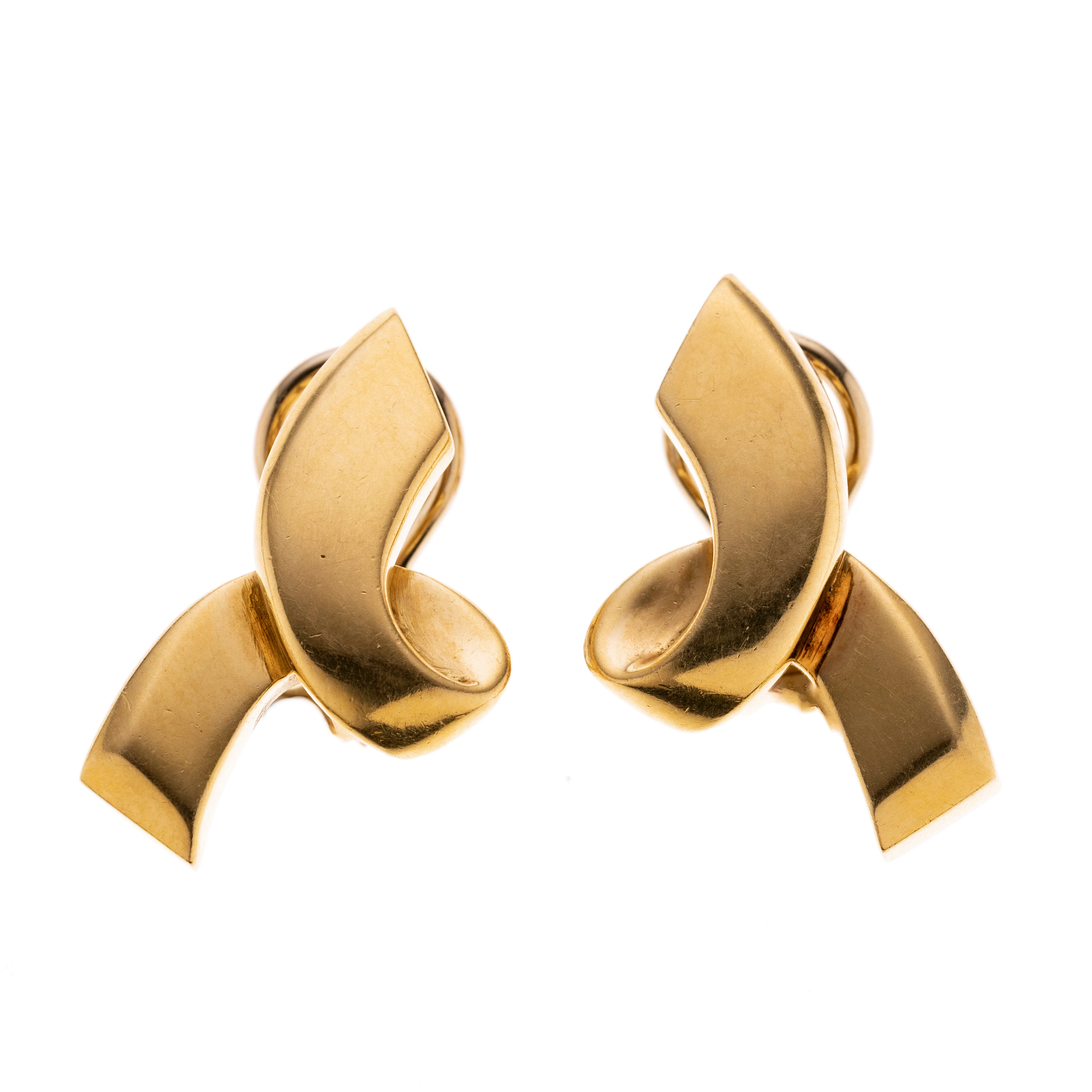 Ohrsteckerclip in Form einer Schlaufe punziert Tiffany & Co. 1986, Paloma Picasso.